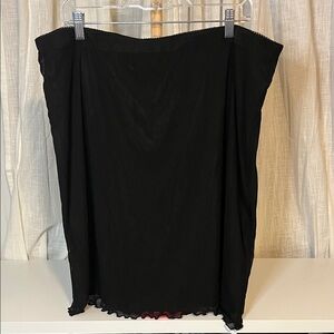 BP Black Sheer Overlay Skirt, Size 2X